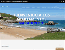 Tablet Screenshot of apartamentosturisticosmaradentro.com